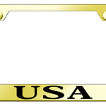 USA Cut-Out Frame - Laser Etched Gold