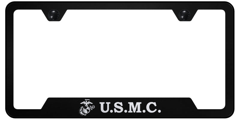 U.S.M.C. Cut-Out Frame - Laser Etched Black