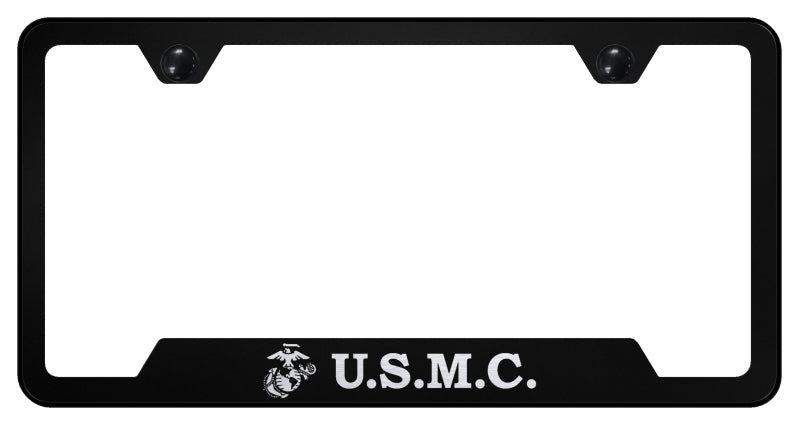 U.S.M.C. Cut-Out Frame - Laser Etched Black