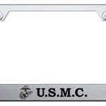 U.S.M.C. Cut-Out Frame - Laser Etched Brushed