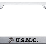 U.S.M.C. Cut-Out Frame - Laser Etched Brushed