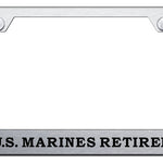 U.S. Marines Retired Cut-Out Frame - Laser Etched Brushed