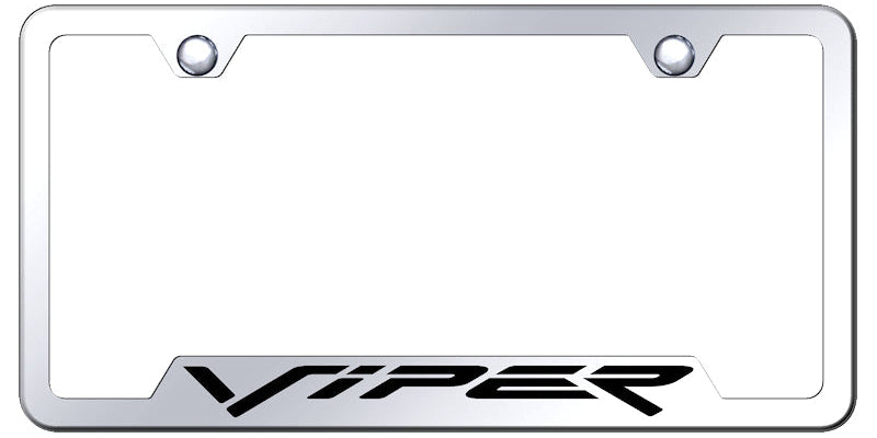 Viper (Fangs) Cut-Out Frame - Laser Etched Mirrored