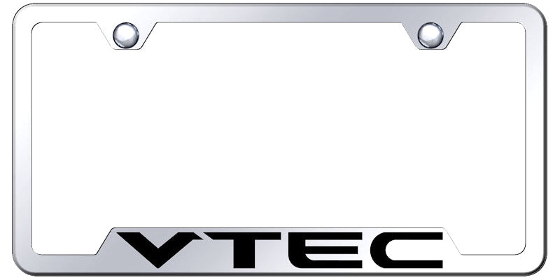 VTEC Cut-Out Frame - Laser Etched Mirrored