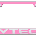 VTEC Cut-Out Frame - Laser Etched Pink