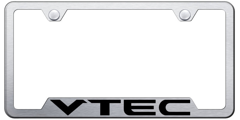 VTEC Cut-Out Frame - Laser Etched Brushed