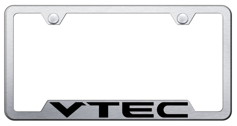 VTEC Cut-Out Frame - Laser Etched Brushed