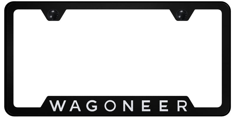 Wagoneer Cut-Out Frame - Laser Etched Black