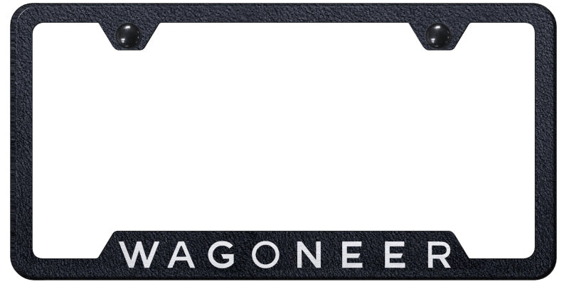 Wagoneer Cut-Out Frame - Laser Etched Rugged Black