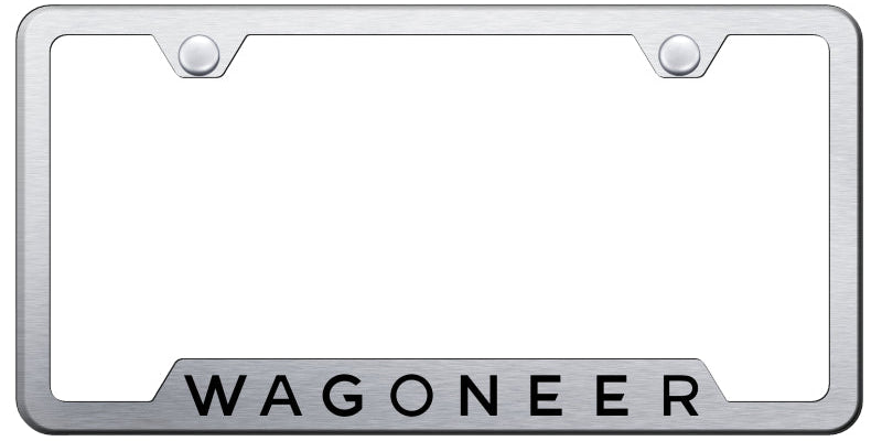 Wagoneer Cut-Out Frame - Laser Etched Brushed