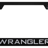 Wrangler Cut-Out Frame - Laser Etched Black