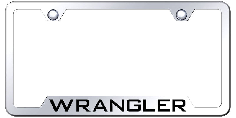 Wrangler Cut-Out Frame - Laser Etched Mirrored