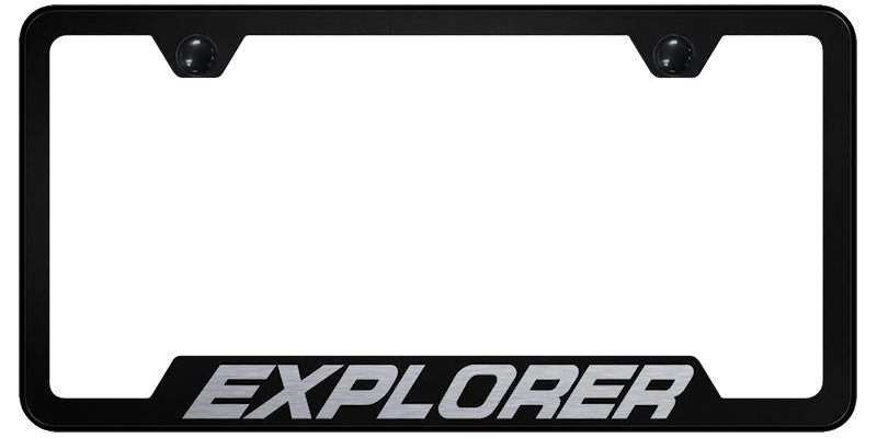 Explorer Cut-Out Frame - Laser Etched Black