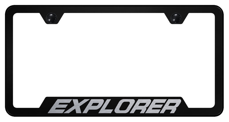 Explorer Cut-Out Frame - Laser Etched Black