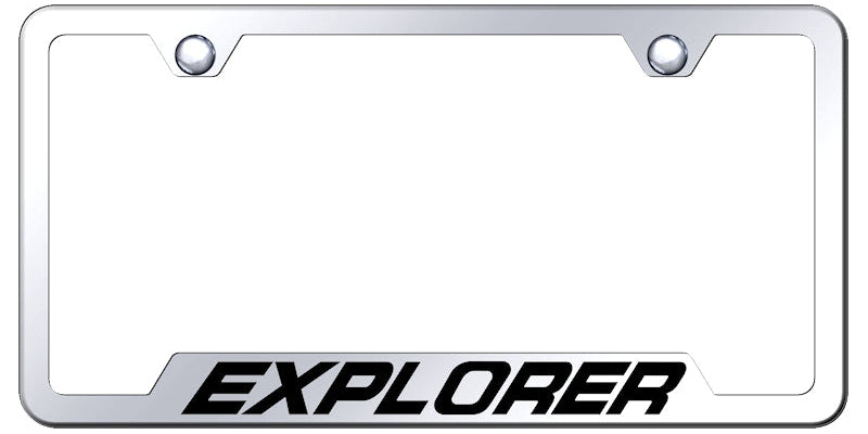 Explorer Cut-Out Frame - Laser Etched Mirrored