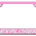 Explorer Cut-Out Frame - Laser Etched Pink