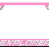 Explorer Cut-Out Frame - Laser Etched Pink