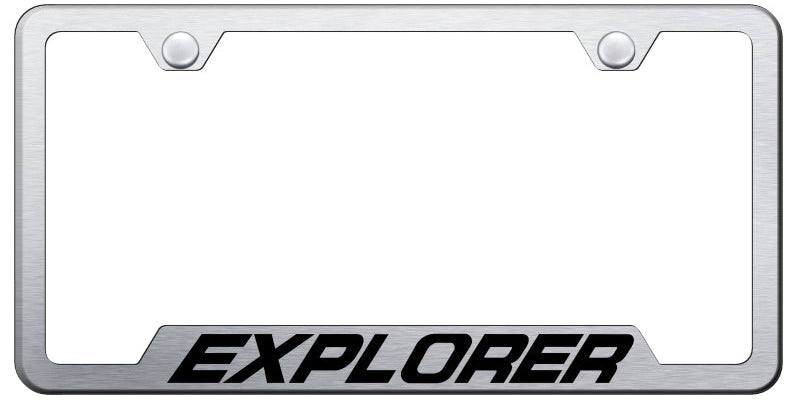 Explorer Cut-Out Frame - Laser Etched Brushed