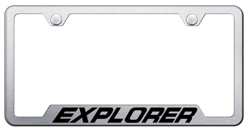 Explorer Cut-Out Frame - Laser Etched Brushed