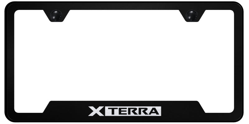 Xterra Cut-Out Frame - Laser Etched Black