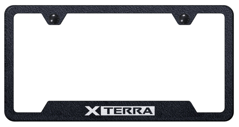 Xterra Cut-Out Frame - Laser Etched Rugged Black