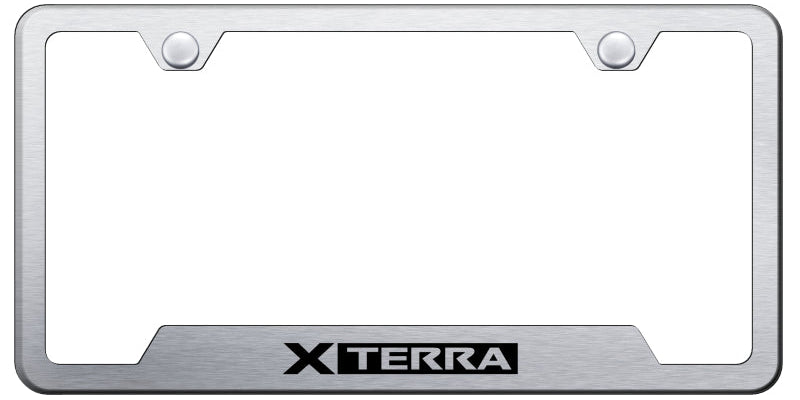 Xterra Cut-Out Frame - Laser Etched Brushed