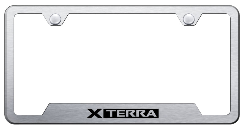 Xterra Cut-Out Frame - Laser Etched Brushed