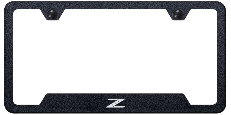 Z Cut-Out Frame - Laser Etched Rugged Black