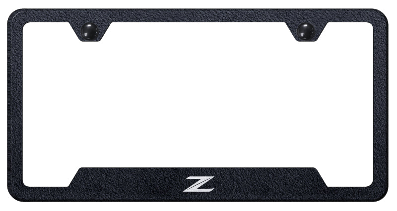 Z (New) Cut-Out Frame - Laser Etched Rugged Black