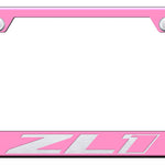 ZL1 Cut-Out Frame - Laser Etched Pink