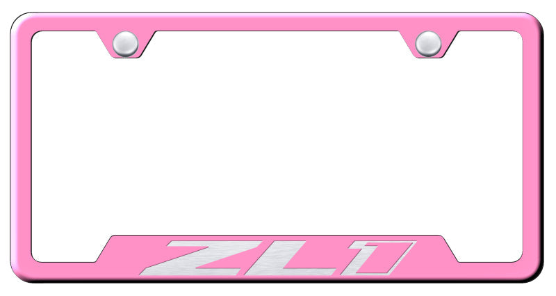 ZL1 Cut-Out Frame - Laser Etched Pink