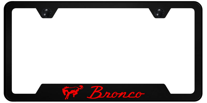 Bronco Red PC Notched Frame - UV Print on Black