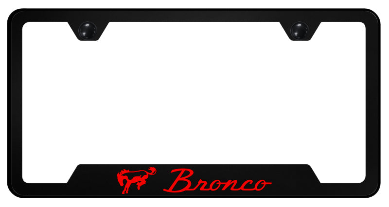 Bronco Red PC Notched Frame - UV Print on Black