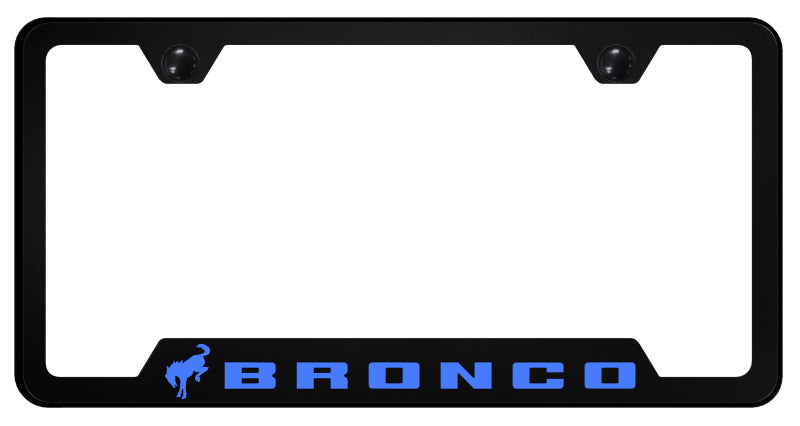 Bronco 2020 Blue PC Notched Frame - UV Print on Black