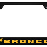 Bronco 2020 Orange PC Notched Frame - UV Print on Black