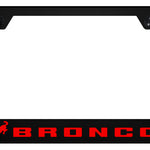 Bronco 2020 Red PC Notched Frame - UV Print on Black