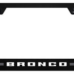 Bronco Stripe Gray PC Notched Frame - UV Print on Black