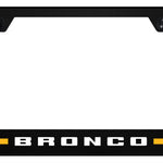 Bronco Stripe Orange PC Notched Frame - UV Print on Black