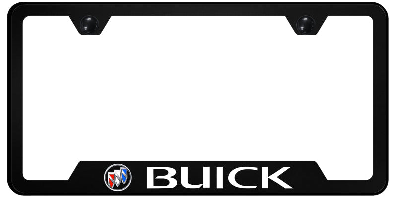 Buick (Tri-Color Fill) PC Notched Frame - UV Print on Black