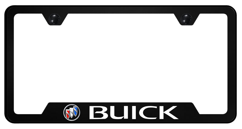 Buick (Tri-Color Fill) PC Notched Frame - UV Print on Black