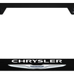 Chrysler Name and Logo PC Notched Frame - UV Print on Black