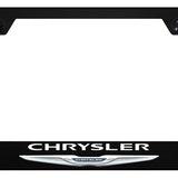 Chrysler Name and Logo PC Notched Frame - UV Print on Black