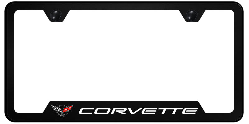 Corvette C5 PC Notched Frame - UV Print on Black