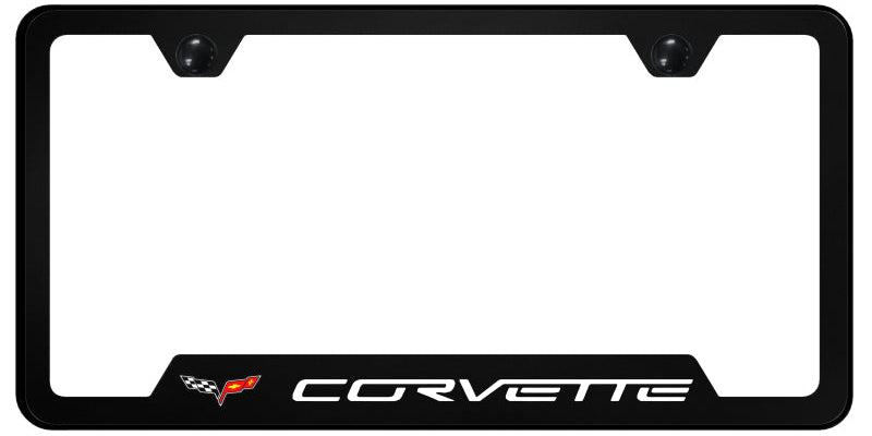 Corvette C6 PC Notched Frame - UV Print on Black