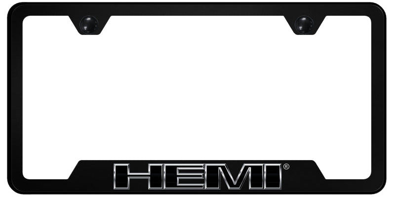 Hemi Chrome PC Notched Frame - UV Print on Black