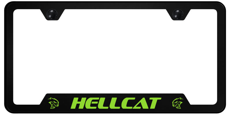 Hellcat Green PC Notched Frame - UV Print on Black