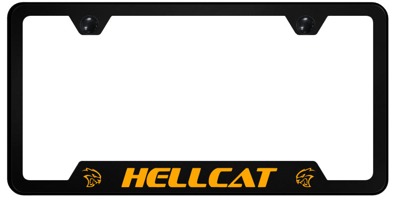 Hellcat Orange PC Notched Frame - UV Print on Black