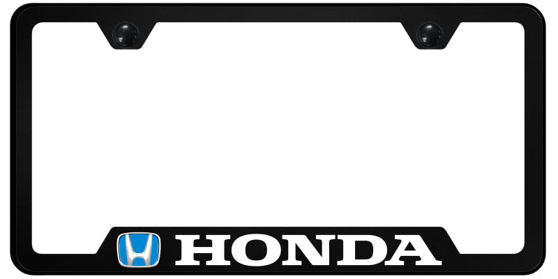 Honda (Blue Fill) PC Notched Frame - UV Print on Black