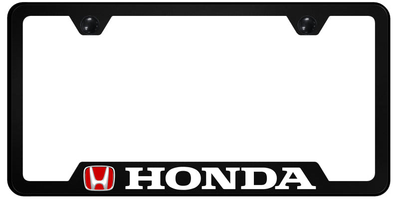 Honda (Red Fill) PC Notched Frame - UV Print on Black