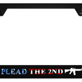 Patriotic I Plead the Second PC Notched Frame - UV Print on Black
